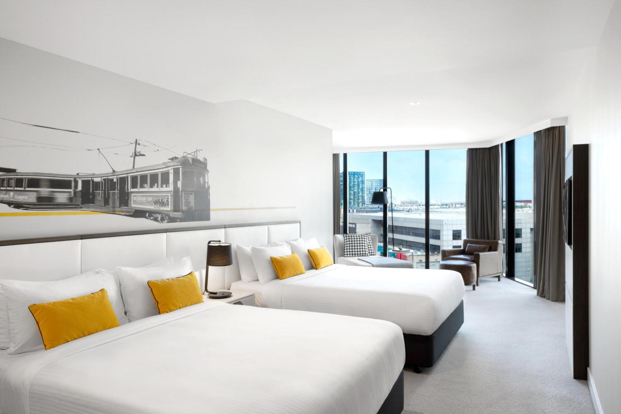 เป็ปเปอร์ ด็อกแลนด์ เมลเบิร์น Hotel ภายนอก รูปภาพ A typical room at the hotel